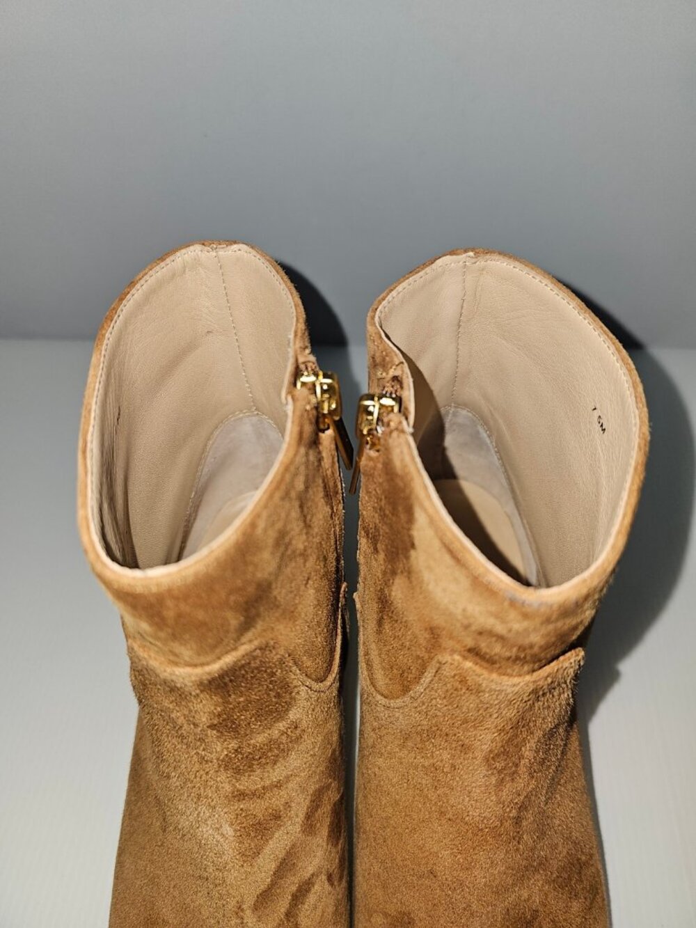Veronica Beard Kelby Ankle Bootie Womens 7.5 Brown Suede Slim Heel Pointed Toe - Picture 10 of 15